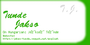 tunde jakso business card